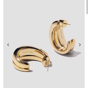 Jennifer Fisher Gold Hoop Earrings. Chavez style